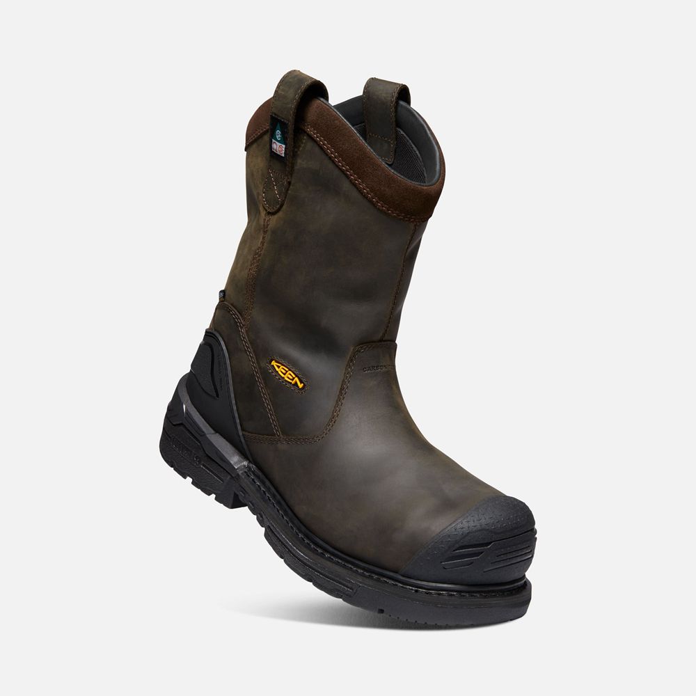 Keen Laarzen Heren Zwart Bruin - Csa Philadelphia Wellington (Carbon-Fiber Toe) - 89754-PYTR